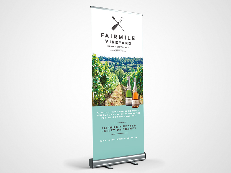 Pull-up Banner Design - Fairmile Vineyard